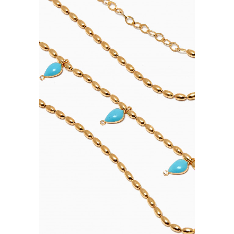 MER"S - Laguna Beach Necklace in 24kt Gold-plated Sterling Silver