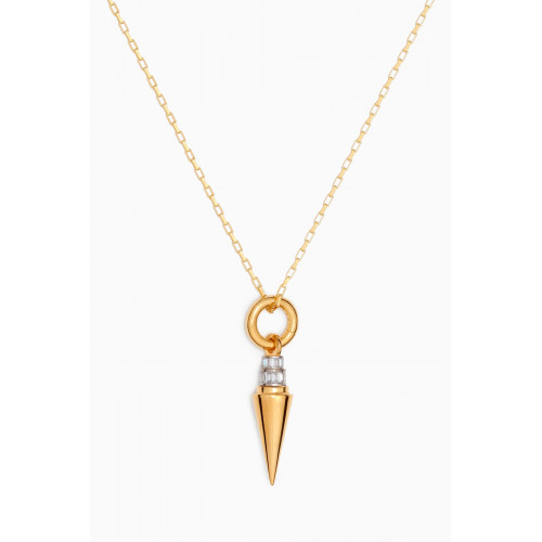 MER"S - Pendant Necklace in 24kt Gold-plated Sterling Silver