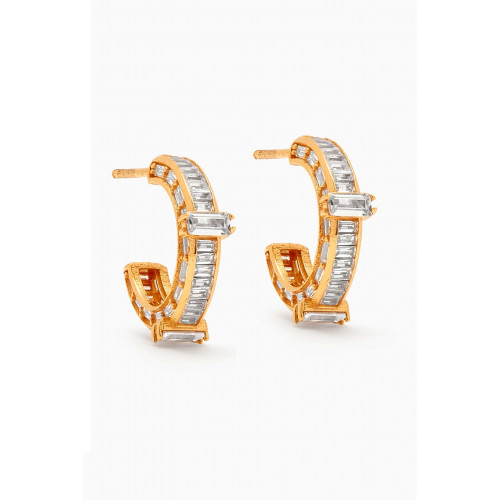 MER"S - Goldie Mini Hoop Earrings in 24kt Gold-plated Sterling Silver