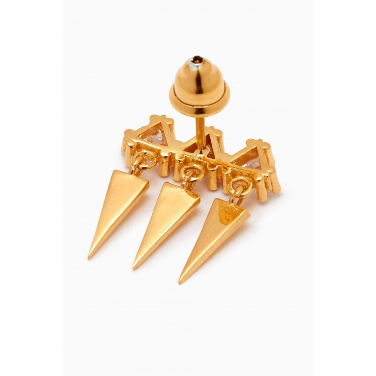MER"S - Sunset Single Earring in 24kt Gold-plated Sterling Silver
