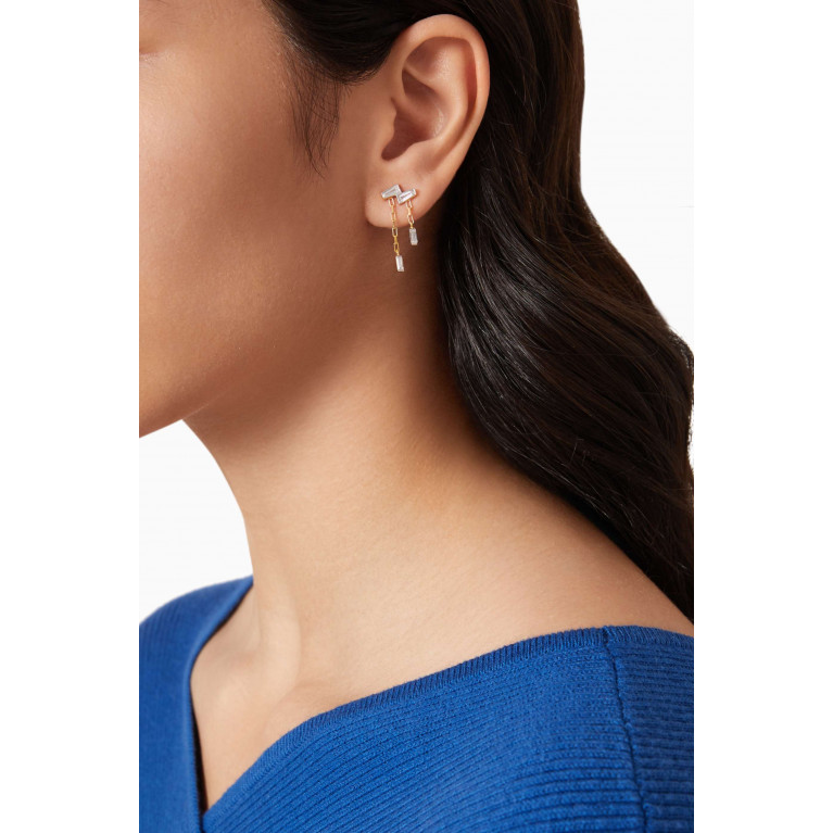 MER"S - Brooke Single Earring in 24kt Gold-plated Sterling Silver
