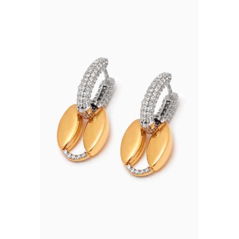 MER"S - Pendant Earrings in 24kt Gold-plated Sterling Silver