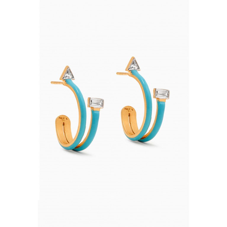 MER"S - Hoop Earrings in 24kt Gold-plated Sterling Silver