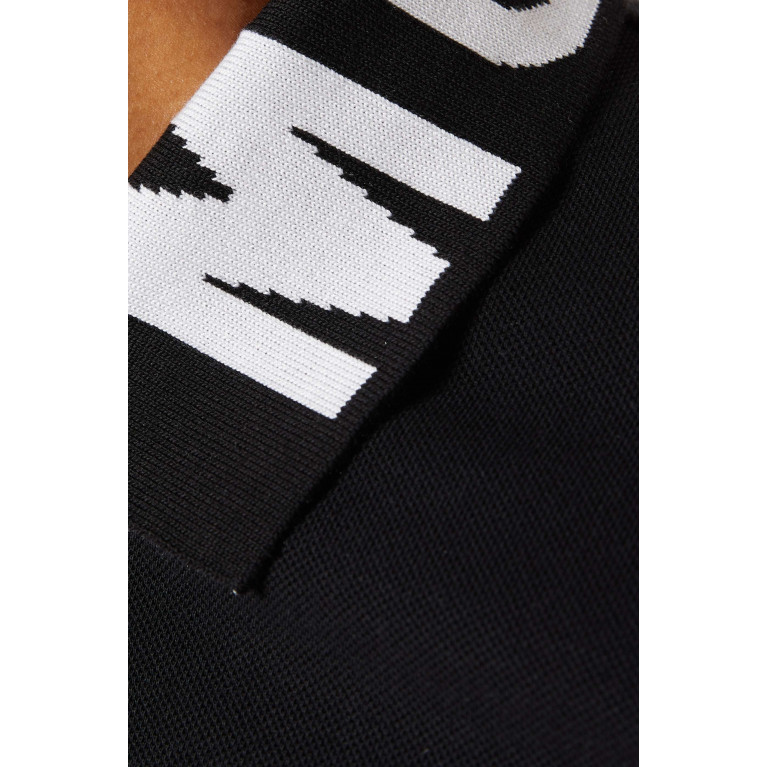 Moschino - Short Sleeved Logo Polo Shirt in Cottonr Pique