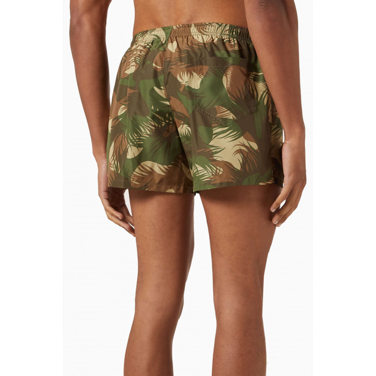 Moschino - Camouflage Print Swim Shorts in Nylon