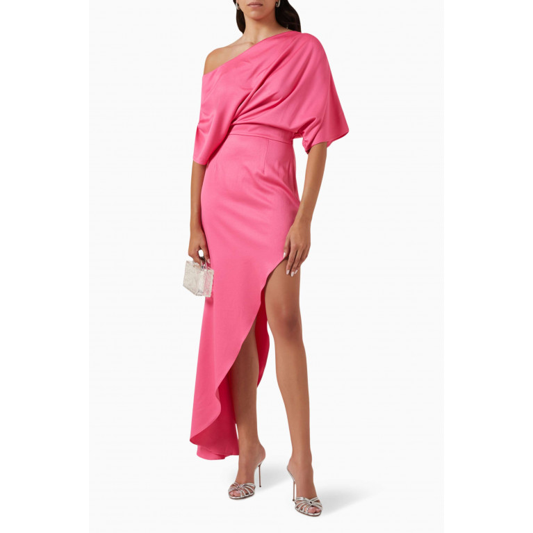 Elliatt - Renders One-shoulder Gown Pink