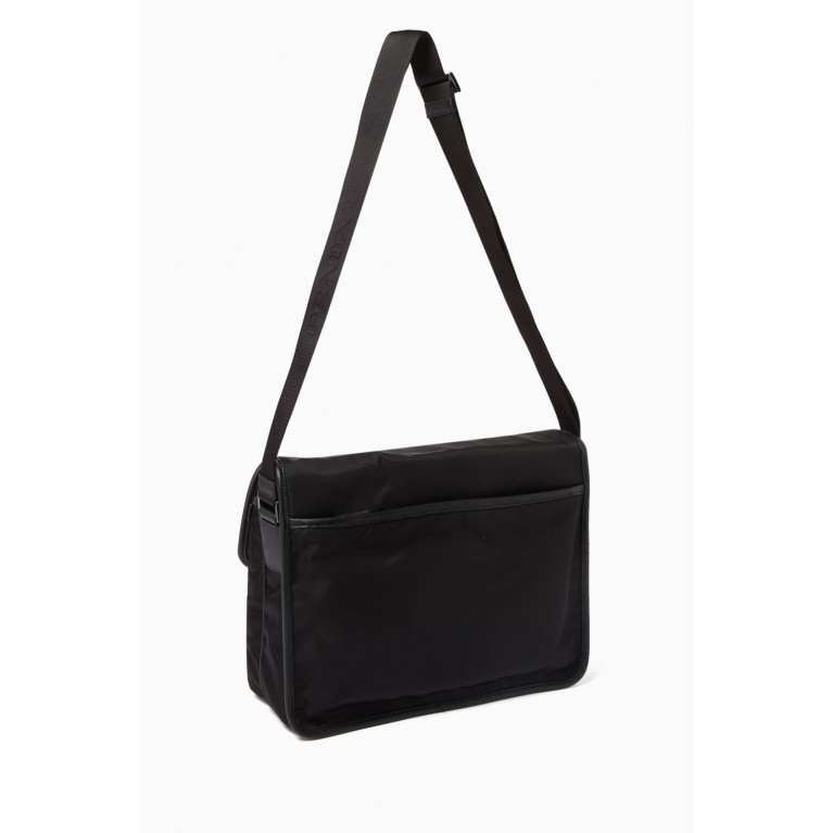 Prada - Logo Shoulder Bag in Re-Nylon & Saffiano Leather