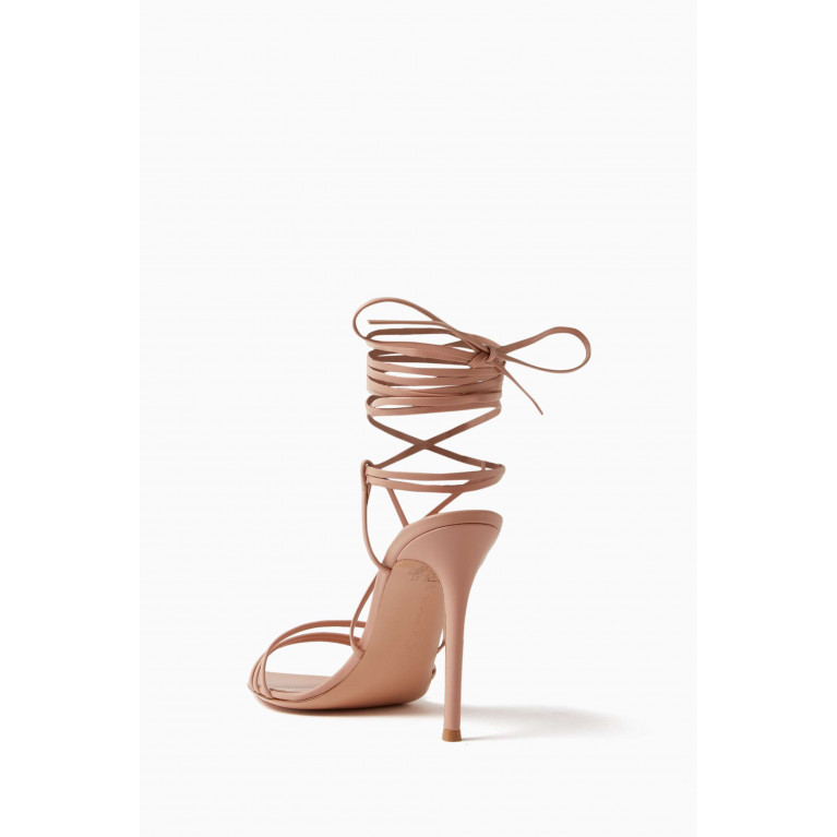 Gianvito Rossi - 105 Lace-up Sandals in Nappa