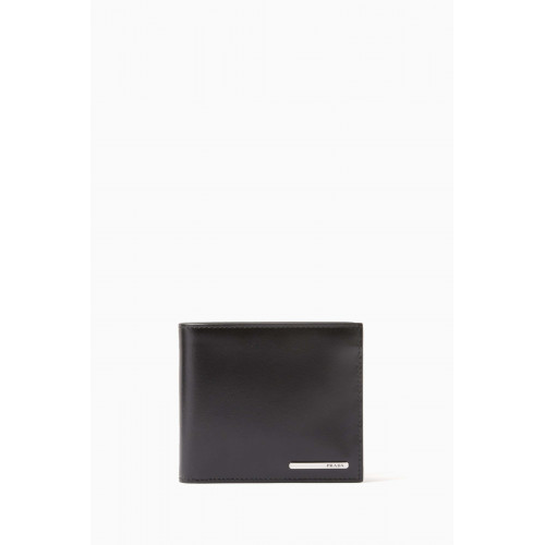 Prada - Logo Bi-fold Wallet in Smooth Nappa Leather