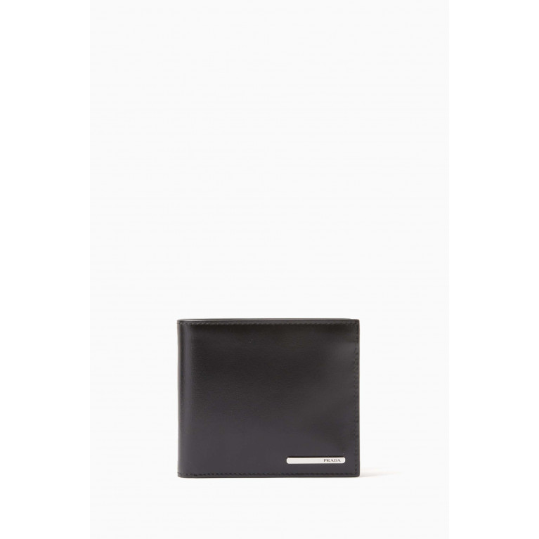 Prada - Logo Bi-fold Wallet in Smooth Nappa Leather