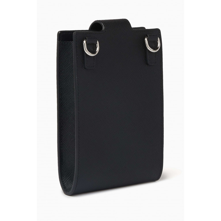 Prada - Logo Phone Case in Saffiano Leather