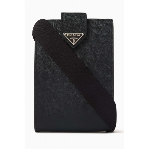 Prada - Logo Phone Case in Saffiano Leather