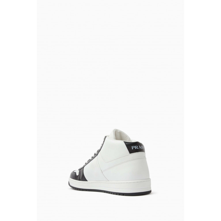 Prada - Downtown High-top Sneakers in Leather