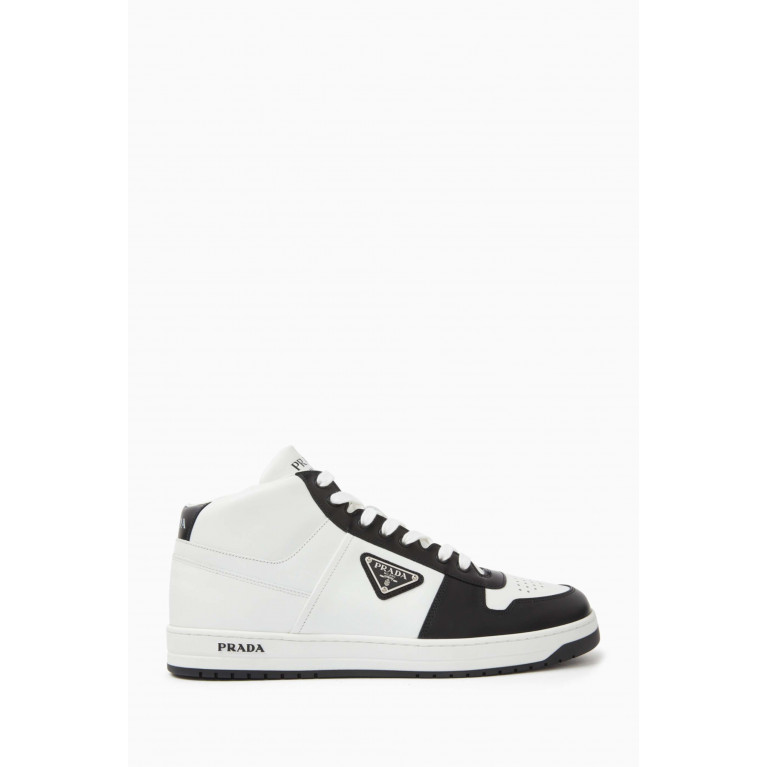 Prada - Downtown High-top Sneakers in Leather