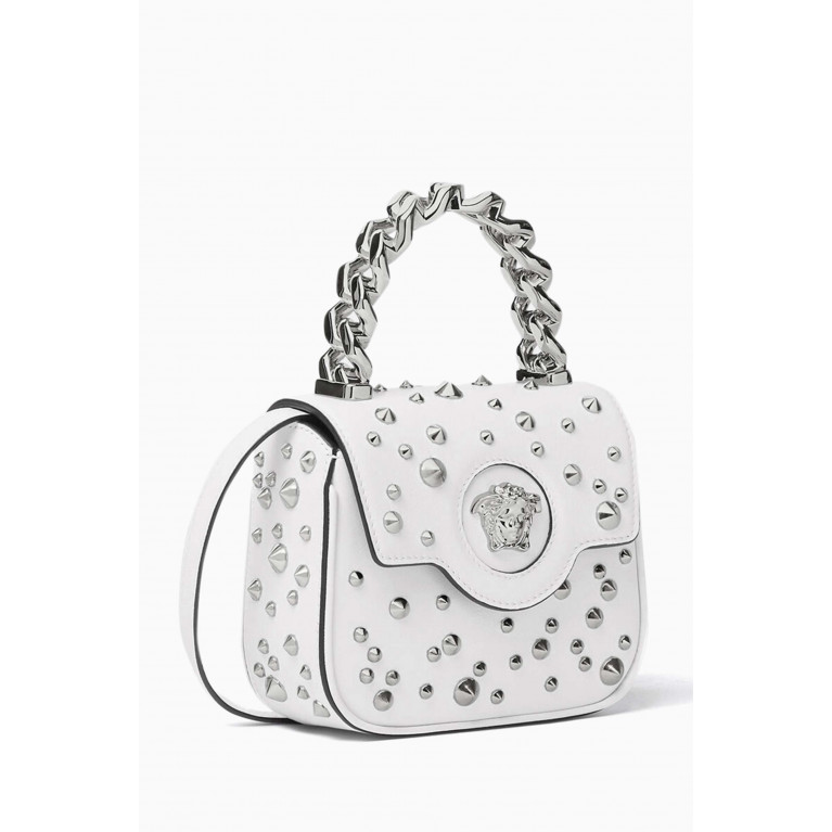 Versace - Mini La Medusa Spiked Bag in Leather