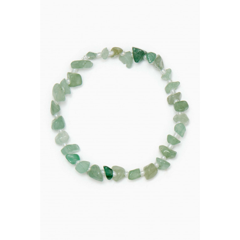 T Balance - Pure Amethyst Crystal Healing Bracelet Green