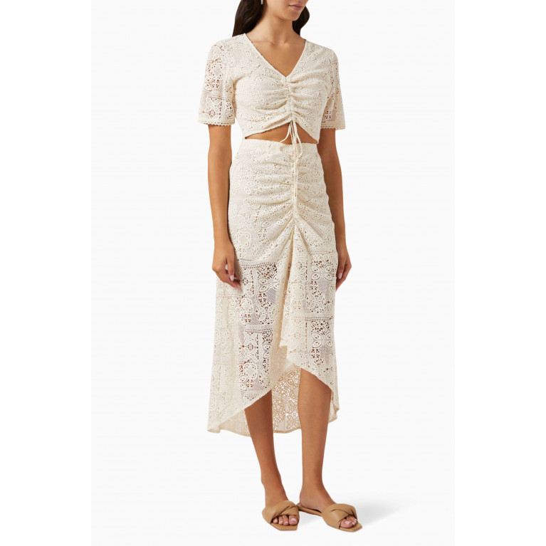 Maje - Ridora Cut-out Dress in Crochet