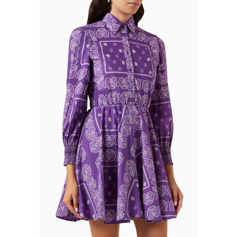 Maje - Ripani Paisley-print Dress in Cotton