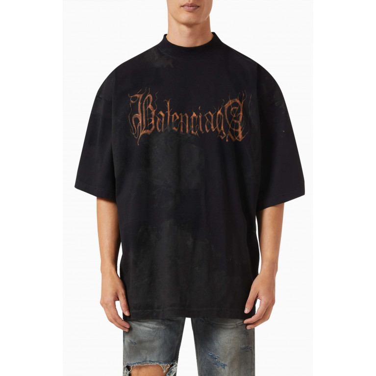 Balenciaga - Heavy Metal Large Fit T-Shirt in Vintage Jersey