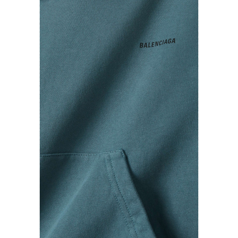 Balenciaga - Logo Print Hoodie in Cotton