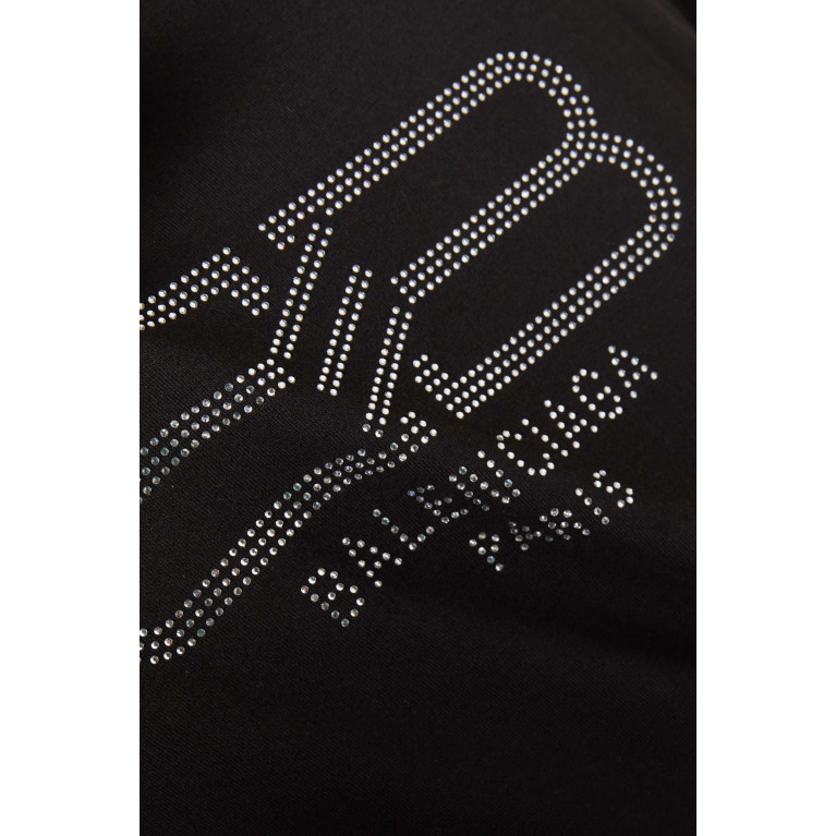 Balenciaga - BB Paris Strass Medium Fit T-shirt in Vintage Jersey
