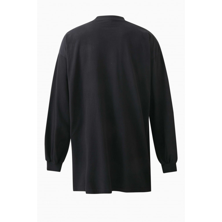Balenciaga - Bal.com Oversized Long Sleeve T-shirt in Vintage Jersey