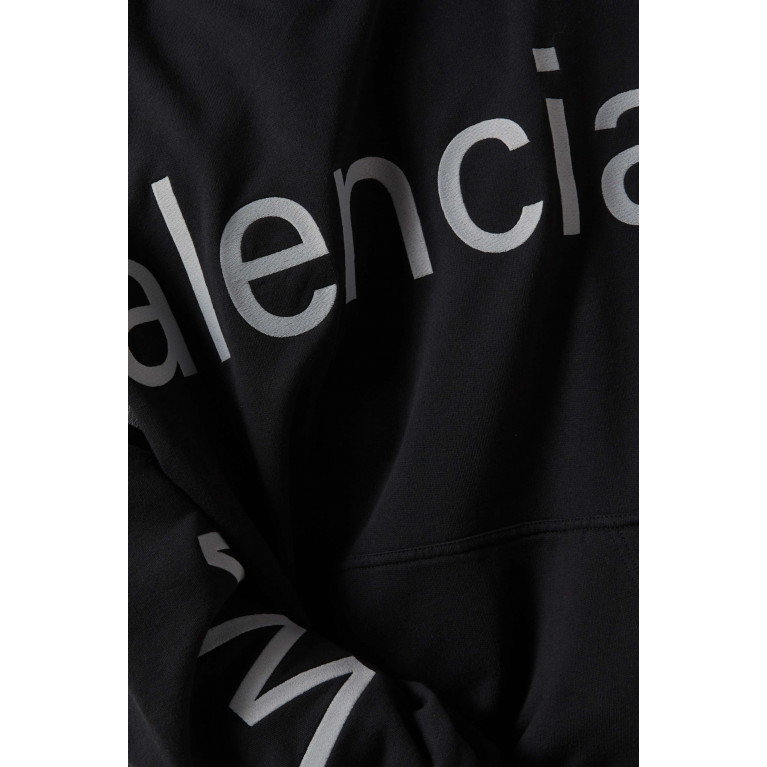 Balenciaga - Bal.com Oversized Hoodie in Curly Fleece