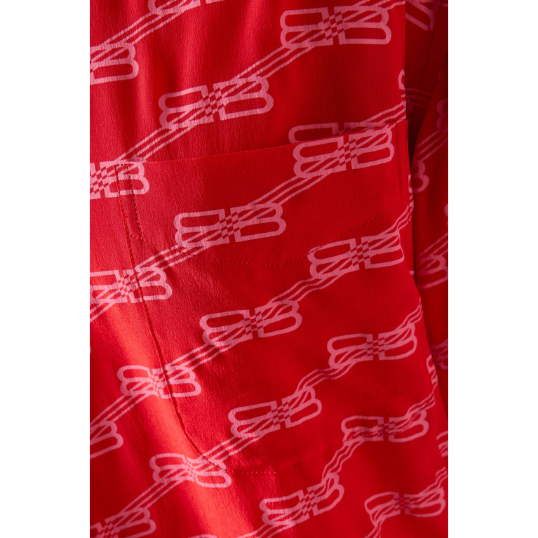 Balenciaga - BB Monogram Minimal Shirt in Silk Crepe
