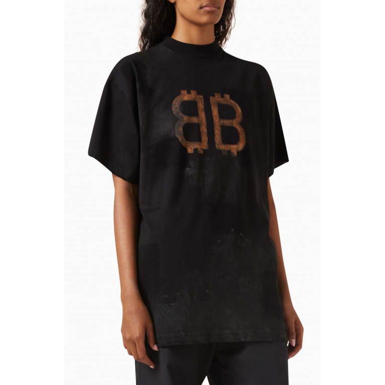 Balenciaga - Oversized Crypto T-shirt in Vintage Jersey