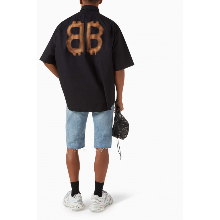 Balenciaga - Crypto Large-fit Shirt in Cotton-poplin