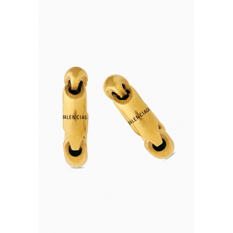 Balenciaga - Solid 2.0 Hoop Earrings in Brass