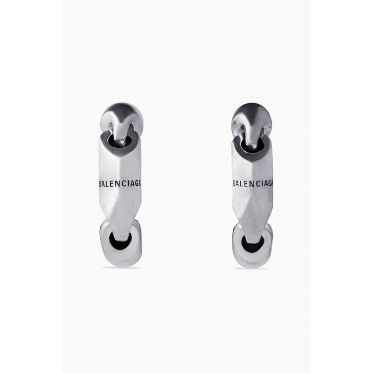 Balenciaga - Solid 2.0 Hoop Earrings in Brass
