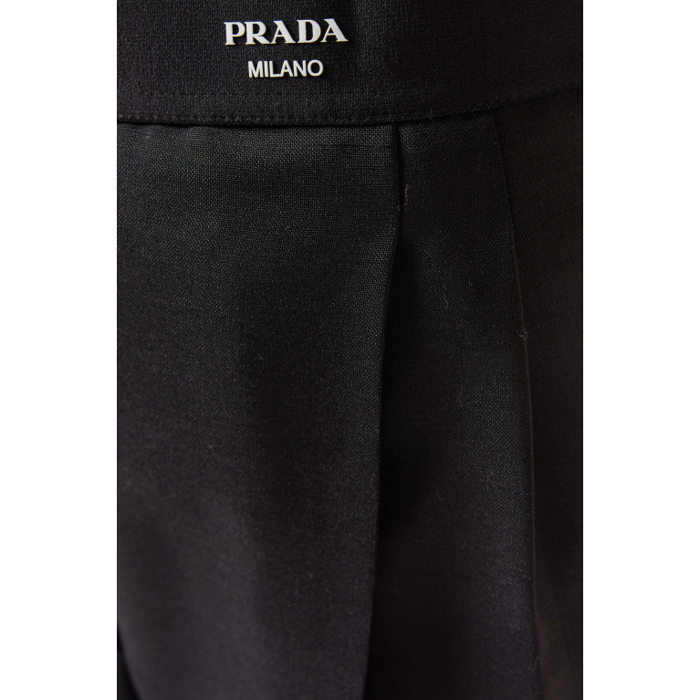 Prada - Logo Pants in Wool-blend