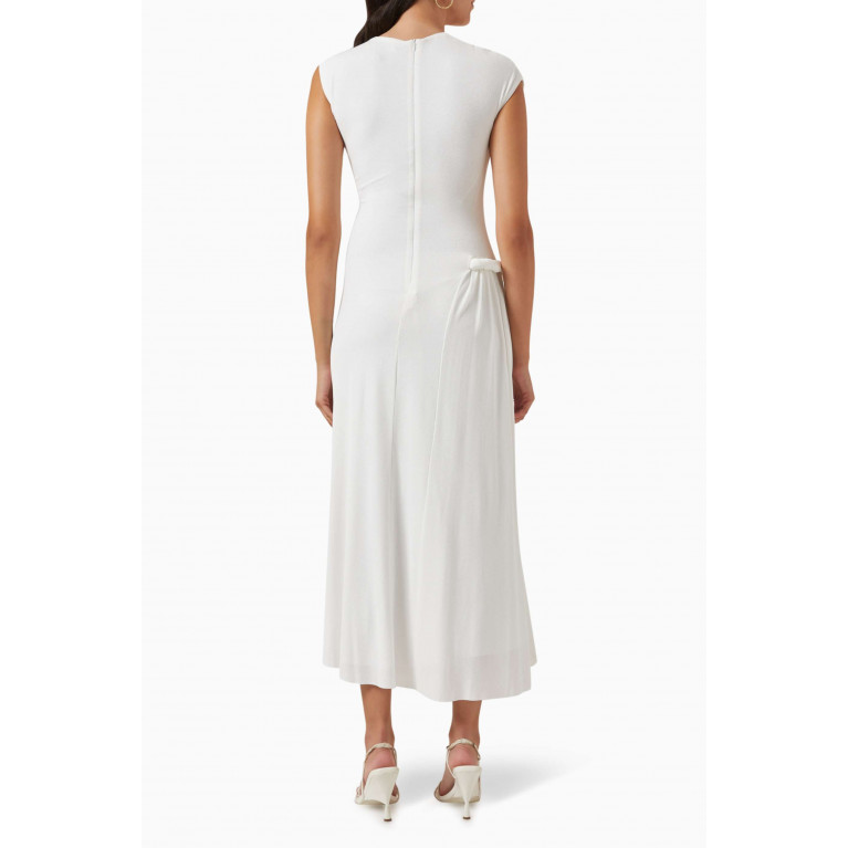 CHATS by C.Dam - Anderson Draped Maxi Dress in Jersey-knit