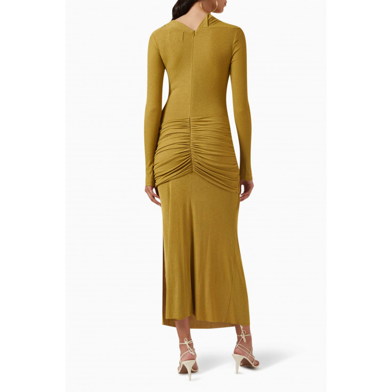 CHATS by C.Dam - Draped Midi Dress in Jersey-knit