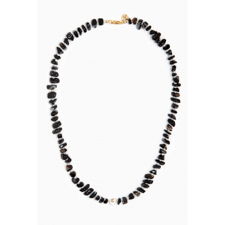 T Balance - Moon Black Onyx Crystal Healing Necklace