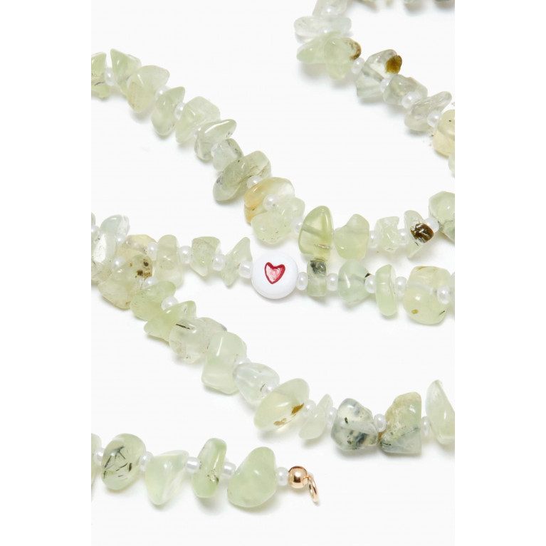 T Balance - Love Heart Prehnite Crystal Healing Necklace