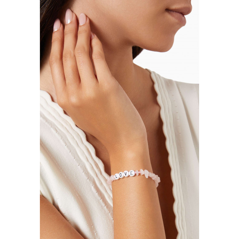T Balance - "Love" Rose Quartz Crystal Healing Bracelet