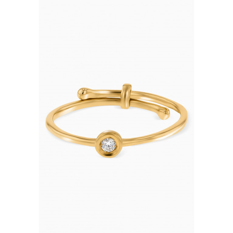 Damas - Ara Diamond April Birthstone Ring in 18kt Yellow Gold