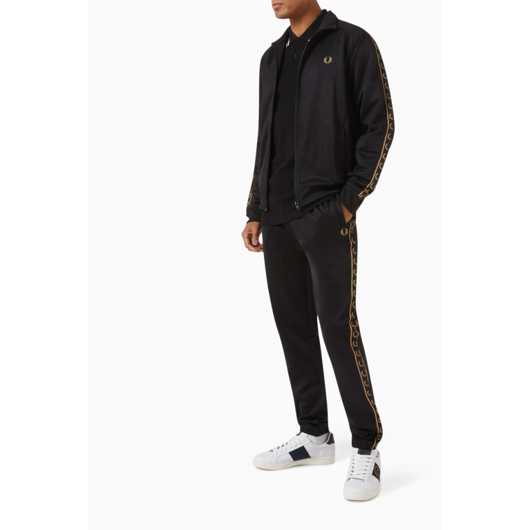 Fred Perry - Contrast Tape Track Jacket in Cotton Blend