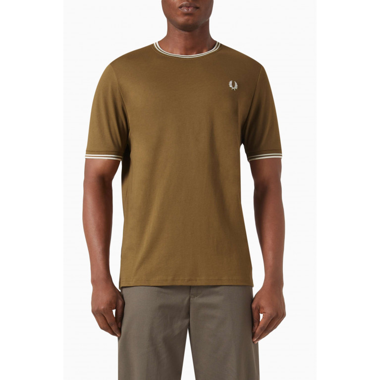 Fred Perry - Twin Tipped T-Shirt in Cotton Jersey