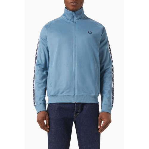 Fred Perry - Contrast Tape Track Jacket in Cotton Blend