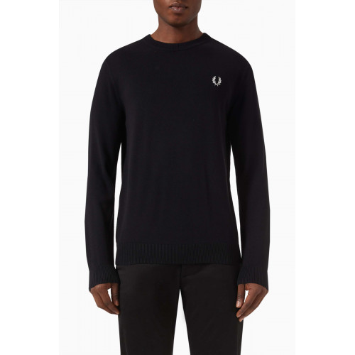 Fred Perry - Laurel Wreath Sweater in Cotton