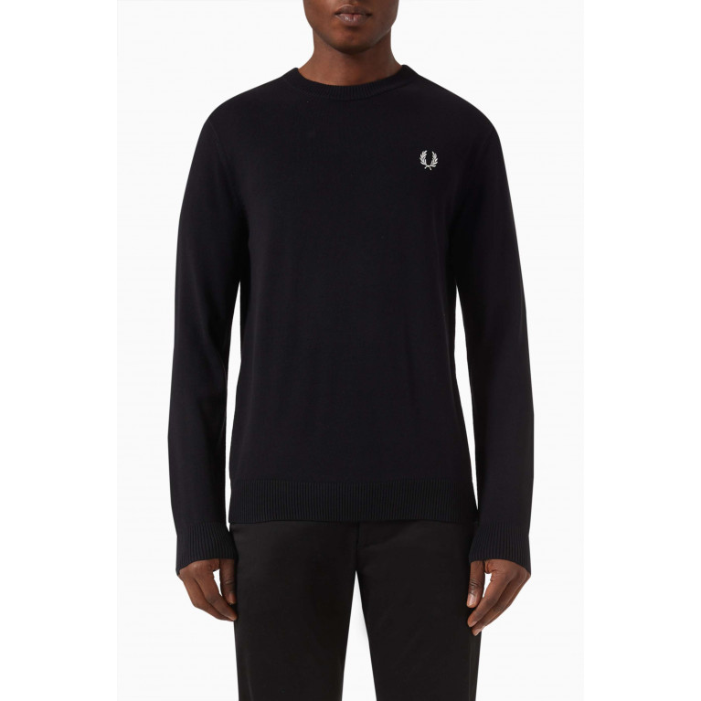 Fred Perry - Laurel Wreath Sweater in Cotton