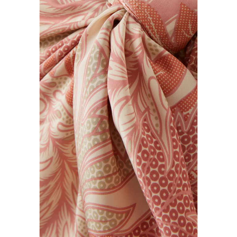 Natalie Martin - Printed Sarong in Silk Pink