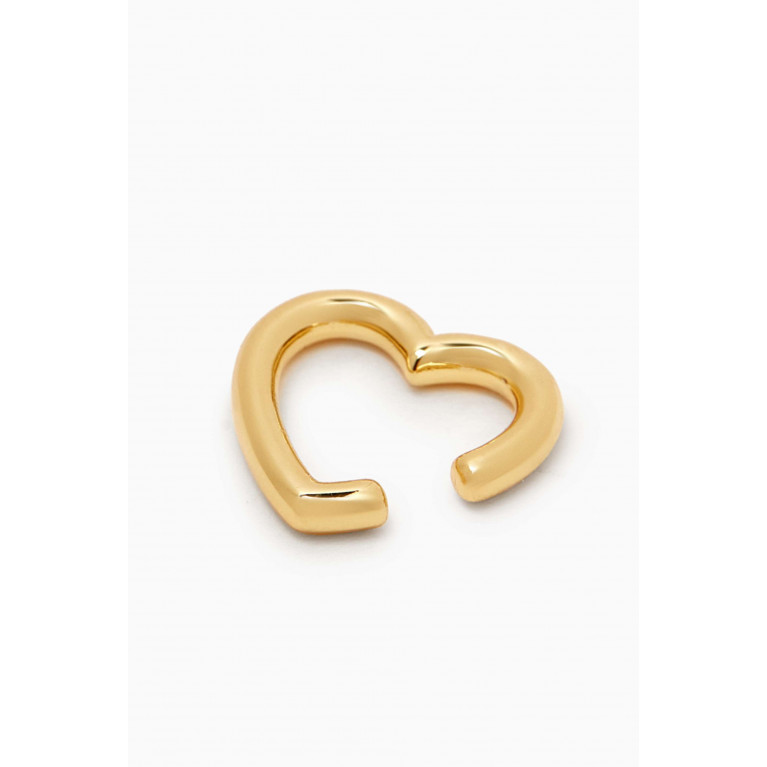 Celeste Starre - Love Link Single Cuff in 18kt Recycled Gold-plated Brass