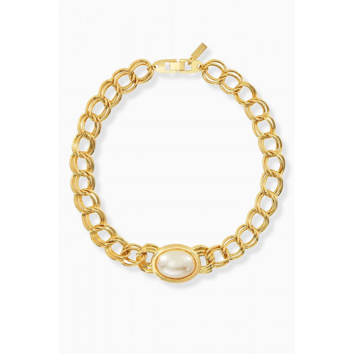 Celeste Starre - The Jackie O Necklace in 18kt Recycled Gold-plated Brass