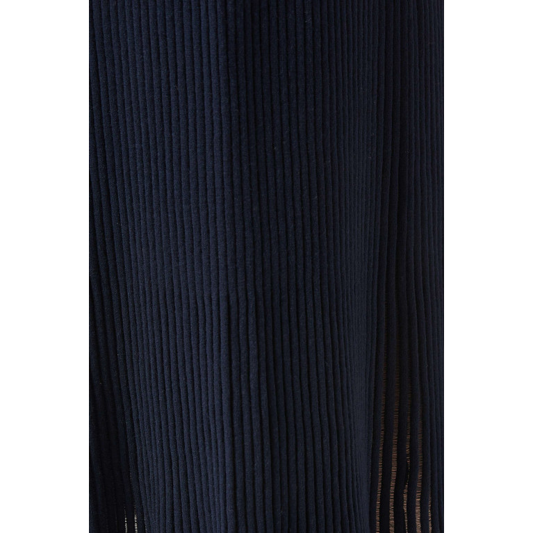 Emporio Armani - Cutout Maxi Dress in Ribbed Knit