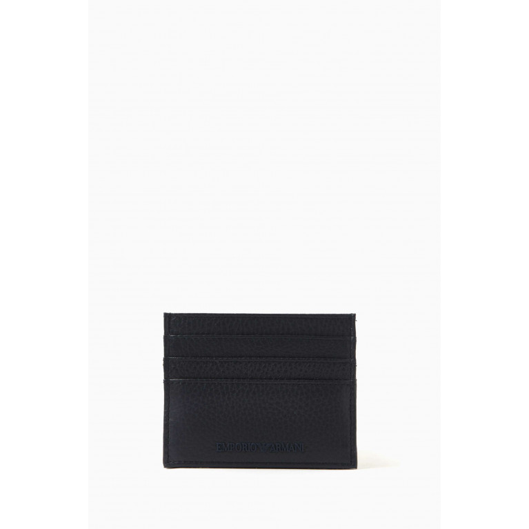 Emporio Armani - Card Holder in Tumbled Leather