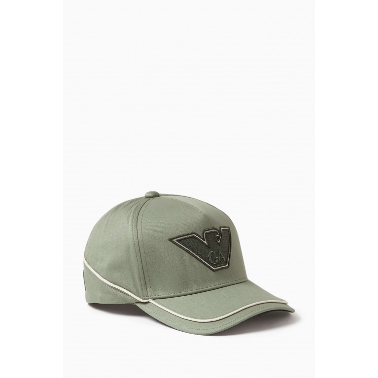 Emporio Armani - EA Embroidered Baseball Hat in Gabardine Green
